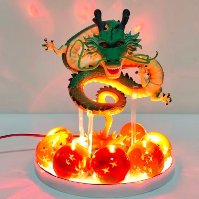 DRAGON BALL FIGURKA SMOKA ŚWIECĄCA LED + KULE
