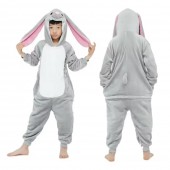 KOMBINEZON ONESIE SZARY KRÓLICZEK