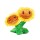 MASKOTKA PLUSZAK PLANTS VS ZOMBIES TWIN SUNFLOWER