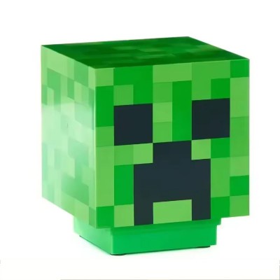 MINECRAFT ZIELONA LAMPKA GŁOWA 
