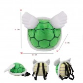 PLECAK PLUSZOWY MARIO ZIELONY ŻÓŁW SKRZYDŁA 