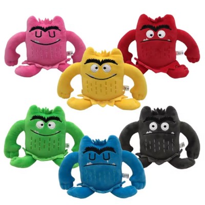 ZESTAW KOMPLET MASKOTEK KOLOROWE POTWORKI EMOCJE